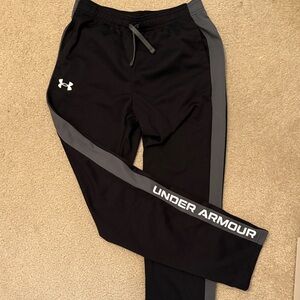Under Armour Kids Black and Gray Joggers